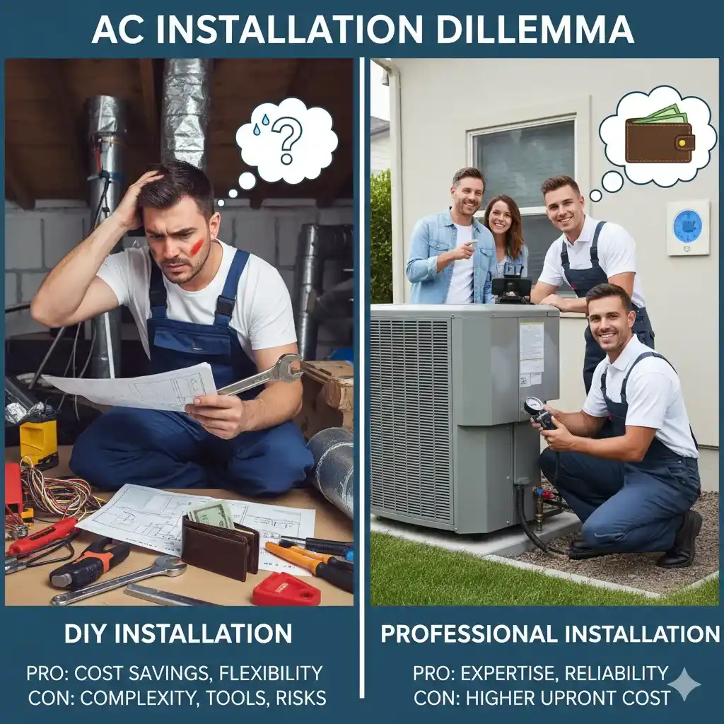 Pros and Cons of DIY AC Systems vs Professional Installation