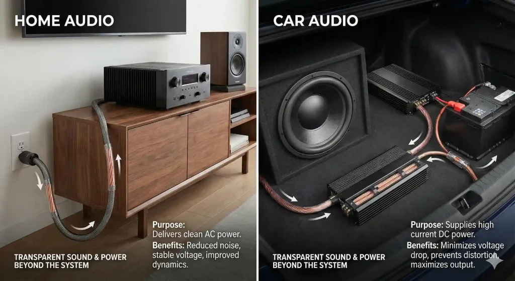 The Role of Power Wires in Home and Car Audio Systems Explained