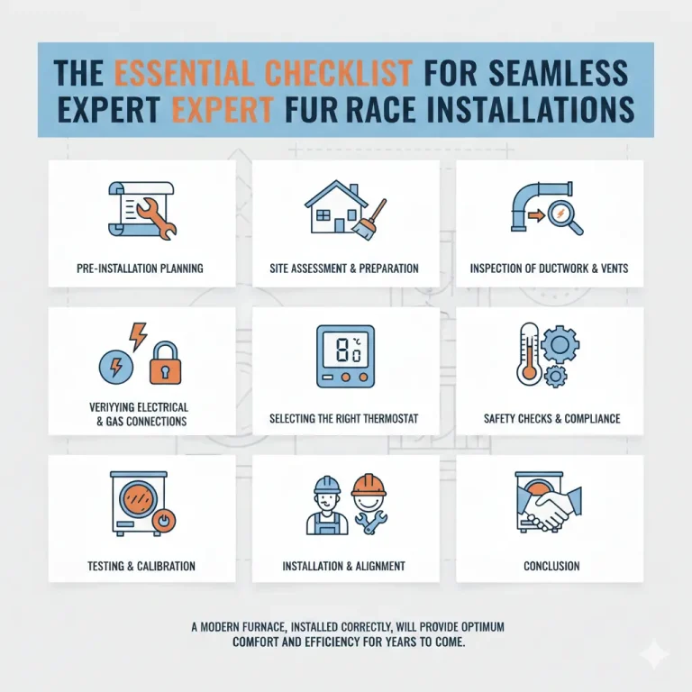 The Essential Checklist for Seamless Expert Furnace Installations
